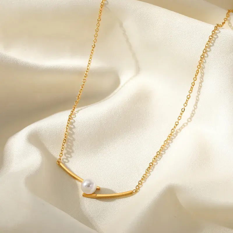 Pearl Curve Necklace - FY0021